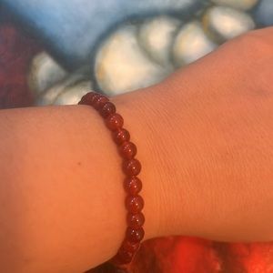 Carnelian Crystal Bracelet (one bracelet with 6mm beads)